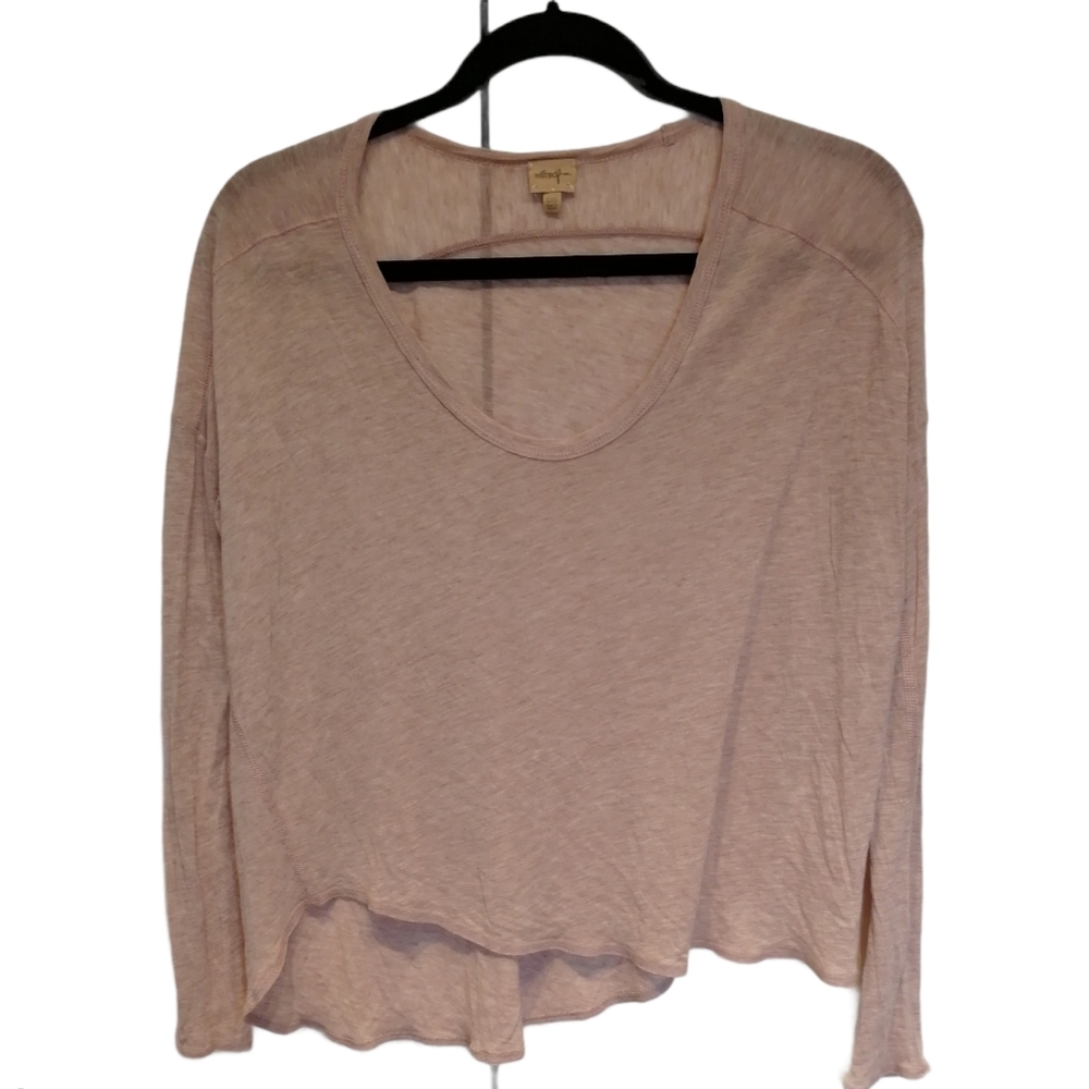 WILFRED FREE burnout long sleeve wool blend shirt burnout XXS Aritzia
